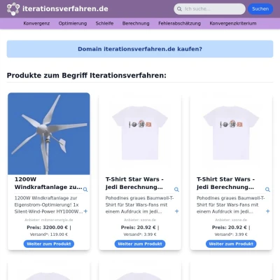 Screenshot iterationsverfahren.de