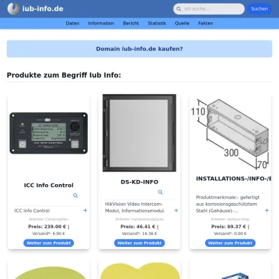 Screenshot iub-info.de