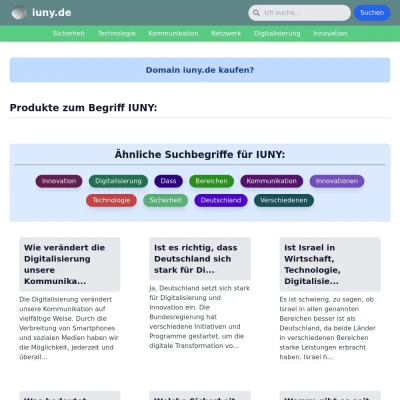 Screenshot iuny.de