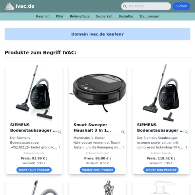 Screenshot ivac.de