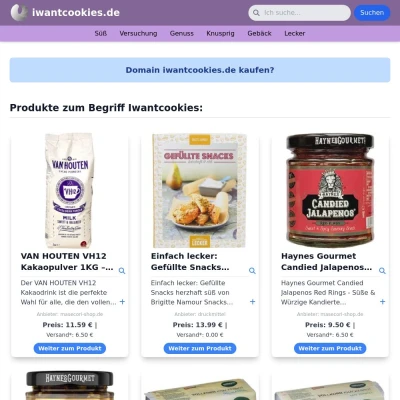Screenshot iwantcookies.de
