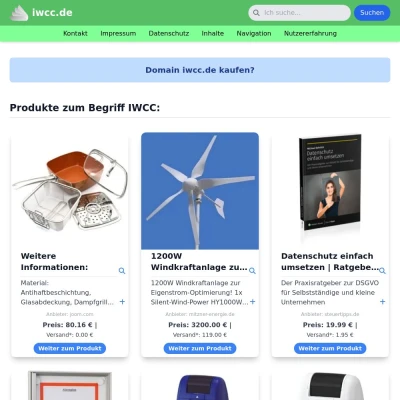 Screenshot iwcc.de
