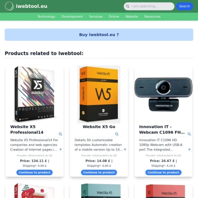Screenshot iwebtool.eu