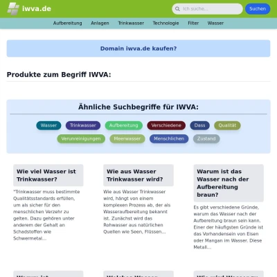 Screenshot iwva.de