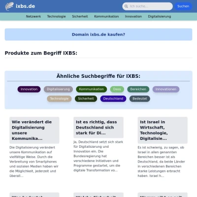 Screenshot ixbs.de