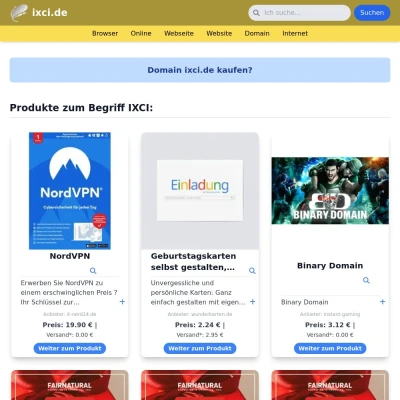 Screenshot ixci.de