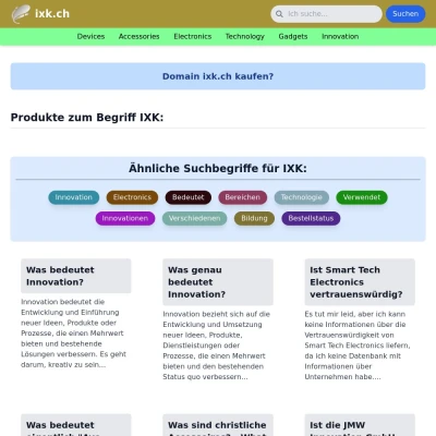 Screenshot ixk.ch