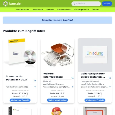 Screenshot ixue.de