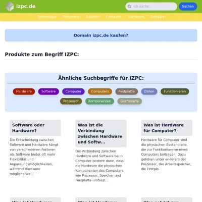 Screenshot izpc.de