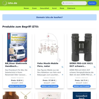Screenshot izto.de
