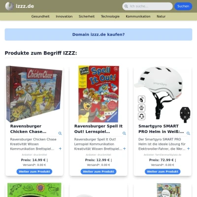 Screenshot izzz.de