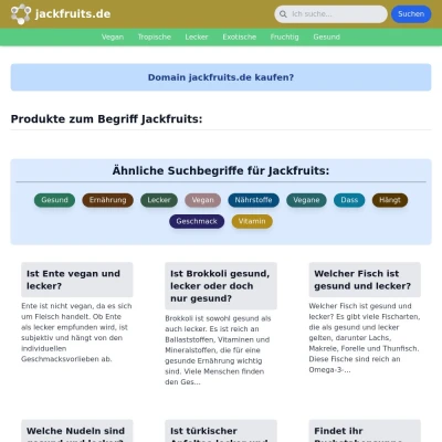 Screenshot jackfruits.de