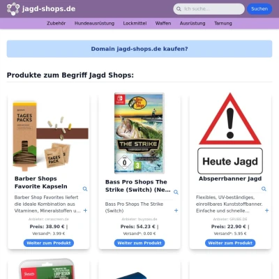 Screenshot jagd-shops.de