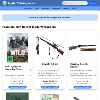 Screenshot jagderfahrungen.de