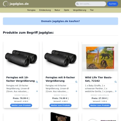 Screenshot jagdglas.de