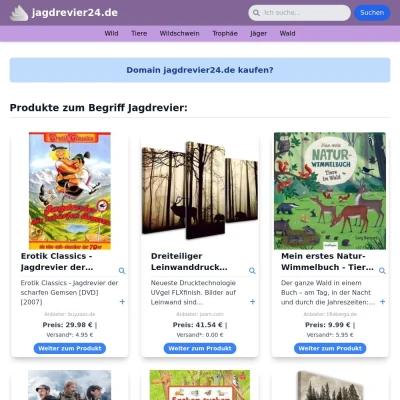 Screenshot jagdrevier24.de