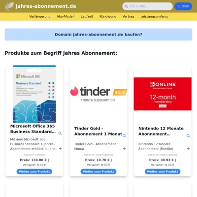 Screenshot jahres-abonnement.de