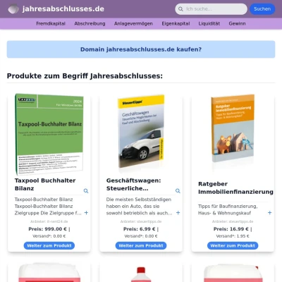 Screenshot jahresabschlusses.de