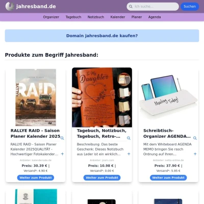 Screenshot jahresband.de