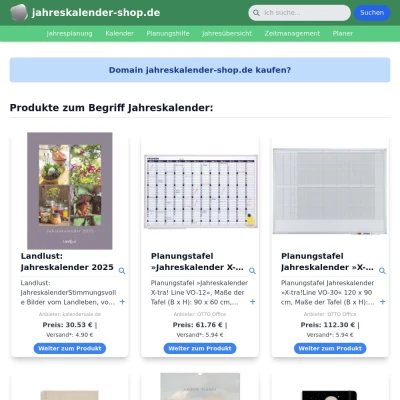 Screenshot jahreskalender-shop.de