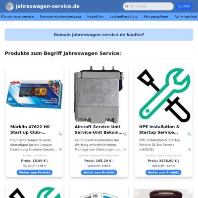 Screenshot jahreswagen-service.de