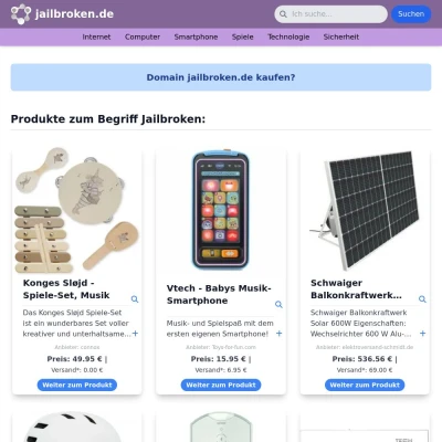 Screenshot jailbroken.de