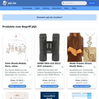 Screenshot jaji.de