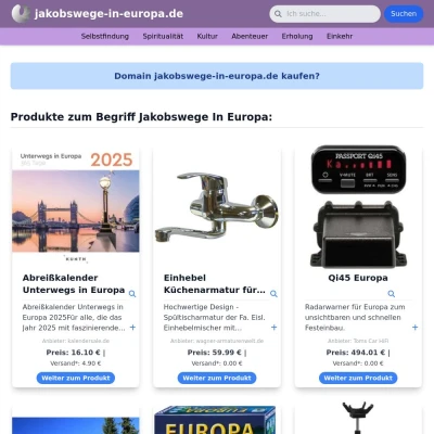 Screenshot jakobswege-in-europa.de