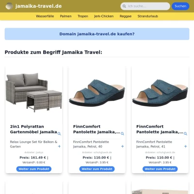 Screenshot jamaika-travel.de