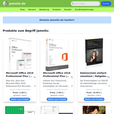Screenshot jamnitz.de