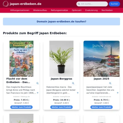 Screenshot japan-erdbeben.de