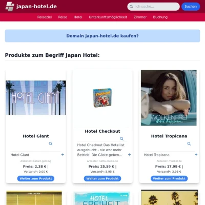 Screenshot japan-hotel.de