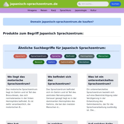 Screenshot japanisch-sprachzentrum.de