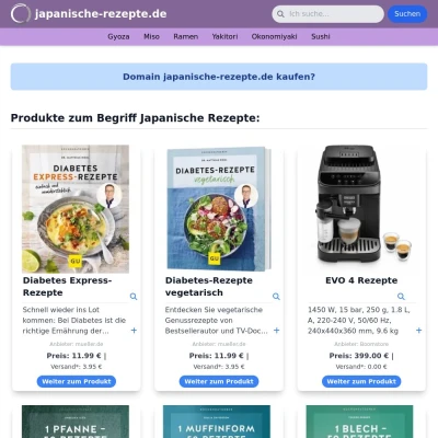 Screenshot japanische-rezepte.de