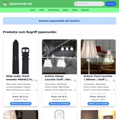 Screenshot japanseide.de