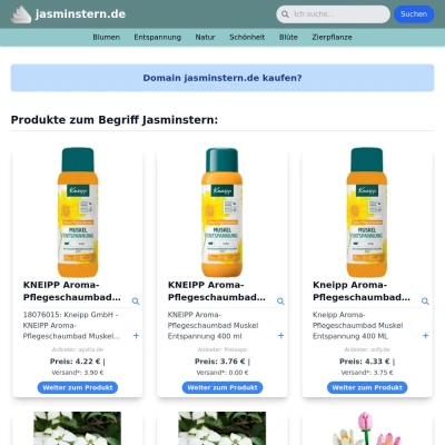 Screenshot jasminstern.de