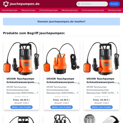 Screenshot jauchepumpen.de