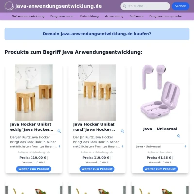 Screenshot java-anwendungsentwicklung.de