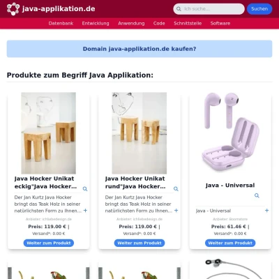 Screenshot java-applikation.de