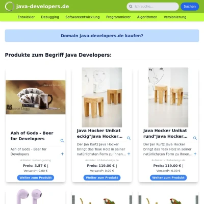 Screenshot java-developers.de
