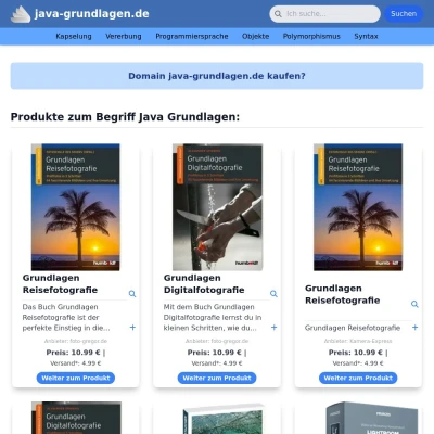 Screenshot java-grundlagen.de