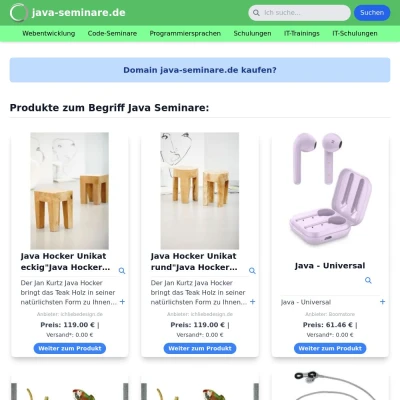 Screenshot java-seminare.de
