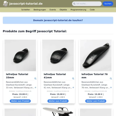 Screenshot javascript-tutorial.de