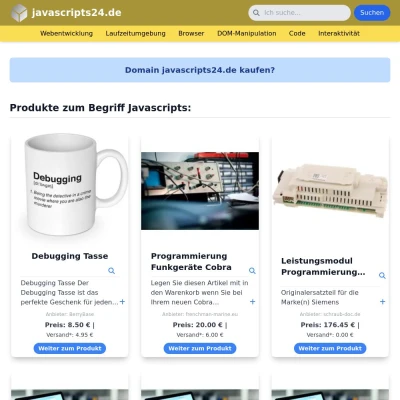Screenshot javascripts24.de