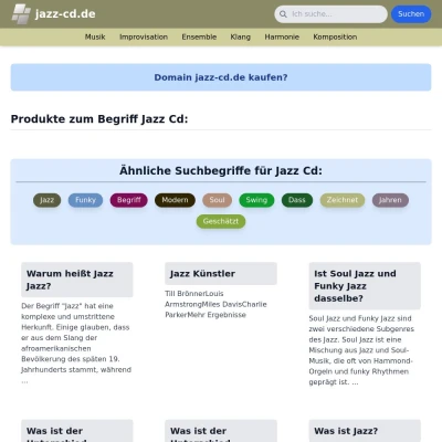 Screenshot jazz-cd.de