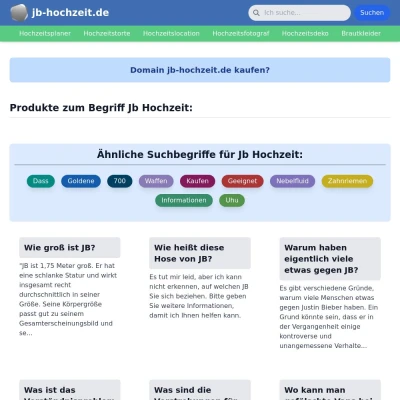 Screenshot jb-hochzeit.de