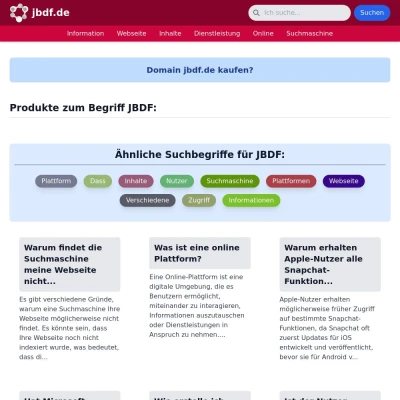 Screenshot jbdf.de