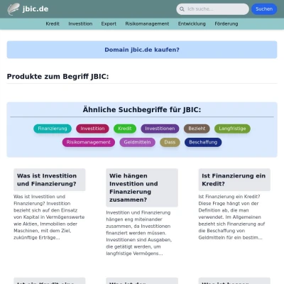 Screenshot jbic.de