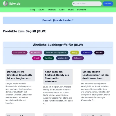 Screenshot jblw.de