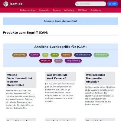 Screenshot jcam.de